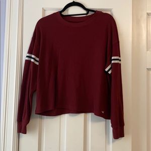 Hollister Maroon Boyfriend Tee! NEW!!